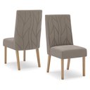 Ver imagem 5 de Mesa de Jantar Yara 180 C. Vidro 6 Cad. Eloa Amendoa - Henn