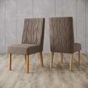 Ver imagem 4 de Mesa de Jantar Yara 180 C. Vidro 6 Cad. Eloa Amendoa - Henn