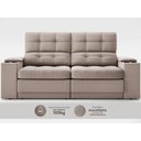 Ver imagem 5 de Sofá com Porta Copos e Carregador Usb Eureka 1,70m Assento Retrátil e Reclinável Velosuede