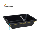 Ver imagem 3 de Caixa de Areia para Gatos Bandeja Higiênica Preta 20l