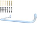 Ver imagem 1 de Arara Expositora Fixa de Parede 60cm Organização de Roupas Suporte Moderno Alta Resistência Aço