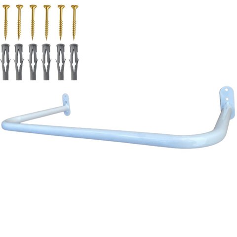 Arara Expositora Fixa de Parede 60cm Organização de Roupas Suporte Moderno Alta Resistência Aço