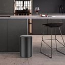 Ver imagem 1 de Lixeira Automática Redonda 50 Litros com Sensor Preta