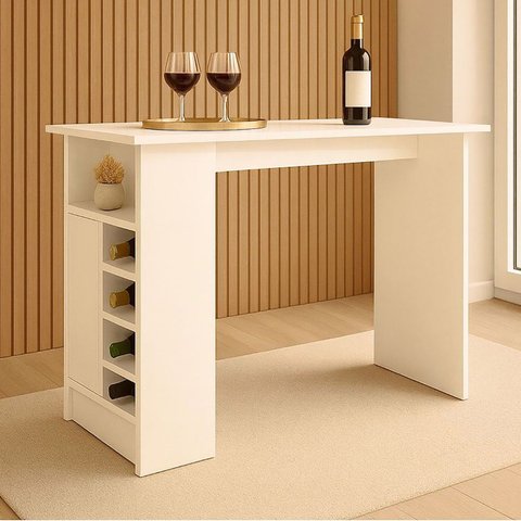 Bancada para Cozinha com Adega 1 Porta com Prateleira Realeza