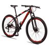 Bicicleta Aro 29 Quadro 17 Alumínio 24 Marchas Freio Disco Mecânico Aluminum Preto/Vermelho - Raider - 1