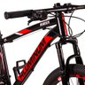 Bicicleta Aro 29 Quadro 17 Alumínio 24 Marchas Freio Disco Mecânico Aluminum Preto/Vermelho - Raider - 8