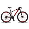 Bicicleta Aro 29 Quadro 17 Alumínio 24 Marchas Freio Disco Mecânico Aluminum Preto/Vermelho - Raider - 2