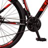 Bicicleta Aro 29 Quadro 17 Alumínio 24 Marchas Freio Disco Mecânico Aluminum Preto/Vermelho - Raider - 9