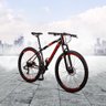 Bicicleta Aro 29 Quadro 17 Alumínio 24 Marchas Freio Disco Mecânico Aluminum Preto/Vermelho - Raider - 3