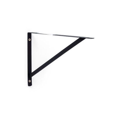 Kit 4X Suporte Mão Francesa para Prateleira 30 cm Preto