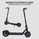 Ver imagem 1 de Patinete Elétrico 350w Dobrável 25 Km/h Autonomia 35 Km até 120 Kg Led Preto Importway Iwpel350