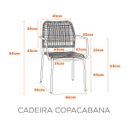 Ver imagem 2 de Cadeira Empilhável em Aço para Área Externa Copacabana Fratini