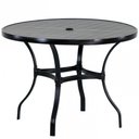 Ver imagem 5 de Mesa Roma com Tampo Ripado 80cm Alumínio - Varanda Cozinha Preto
