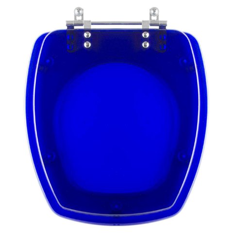 Assento Sanitario Poliester Stylus Azul Translucido para Vaso Celite