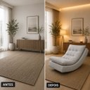Ver imagem 6 de Poltrona Balance Exclusiva Bouclé Premium de Luxo com Leve Balanço para Sala Quarto e Área de Leitur