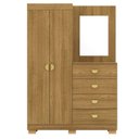 Ver imagem 1 de Comoda Roupeiro Espelho 120 Cm 2 Portas 20034 Nature Vlr