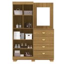 Ver imagem 2 de Comoda Roupeiro Espelho 120 Cm 2 Portas 20034 Nature Vlr