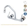 Torneira Misturador Cozinha Bica Móvel Metal Parede - Bari 1258 (ef) (x) - 4
