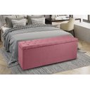 Ver imagem 1 de Recamier Baú 1,95m Madrid Suede Rosa Dal Poz Estofados