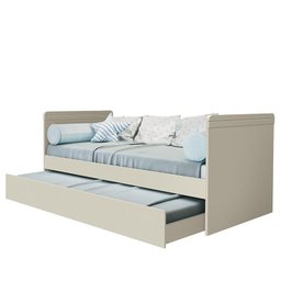 Cama Babá Nuth com Auxiliar Areia Fosco - Reller Móveis - 1