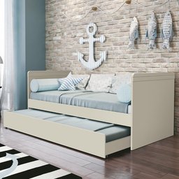 Cama Babá Nuth com Auxiliar Areia Fosco - Reller Móveis - 2