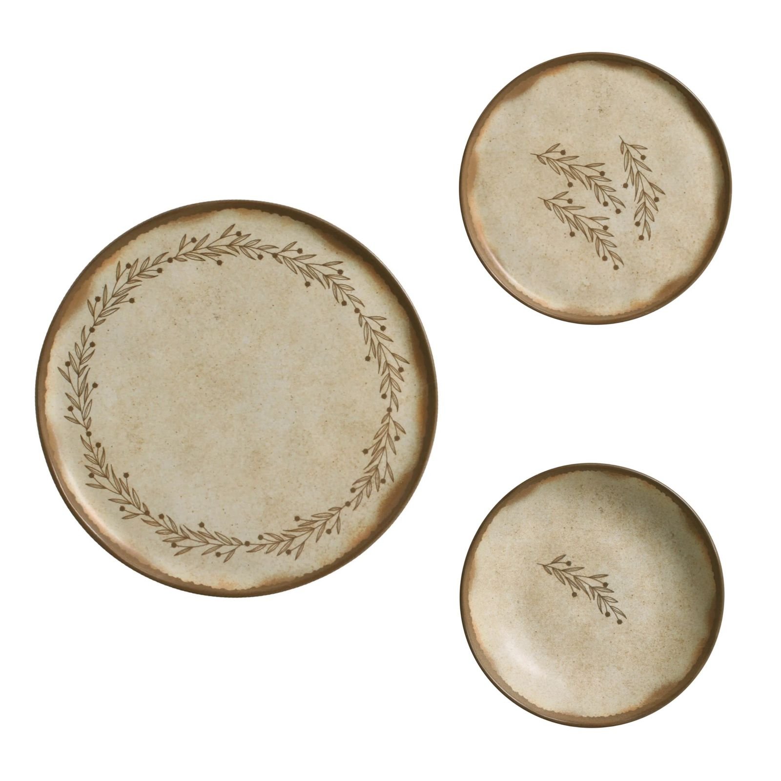 Pratos coleção Bio Stoneware Nativa Porto Brasil RASO | MadeiraMadeira