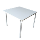 Ver imagem 2 de Mesa Mesinha Infantil Tampo Mdf Branco Fnde