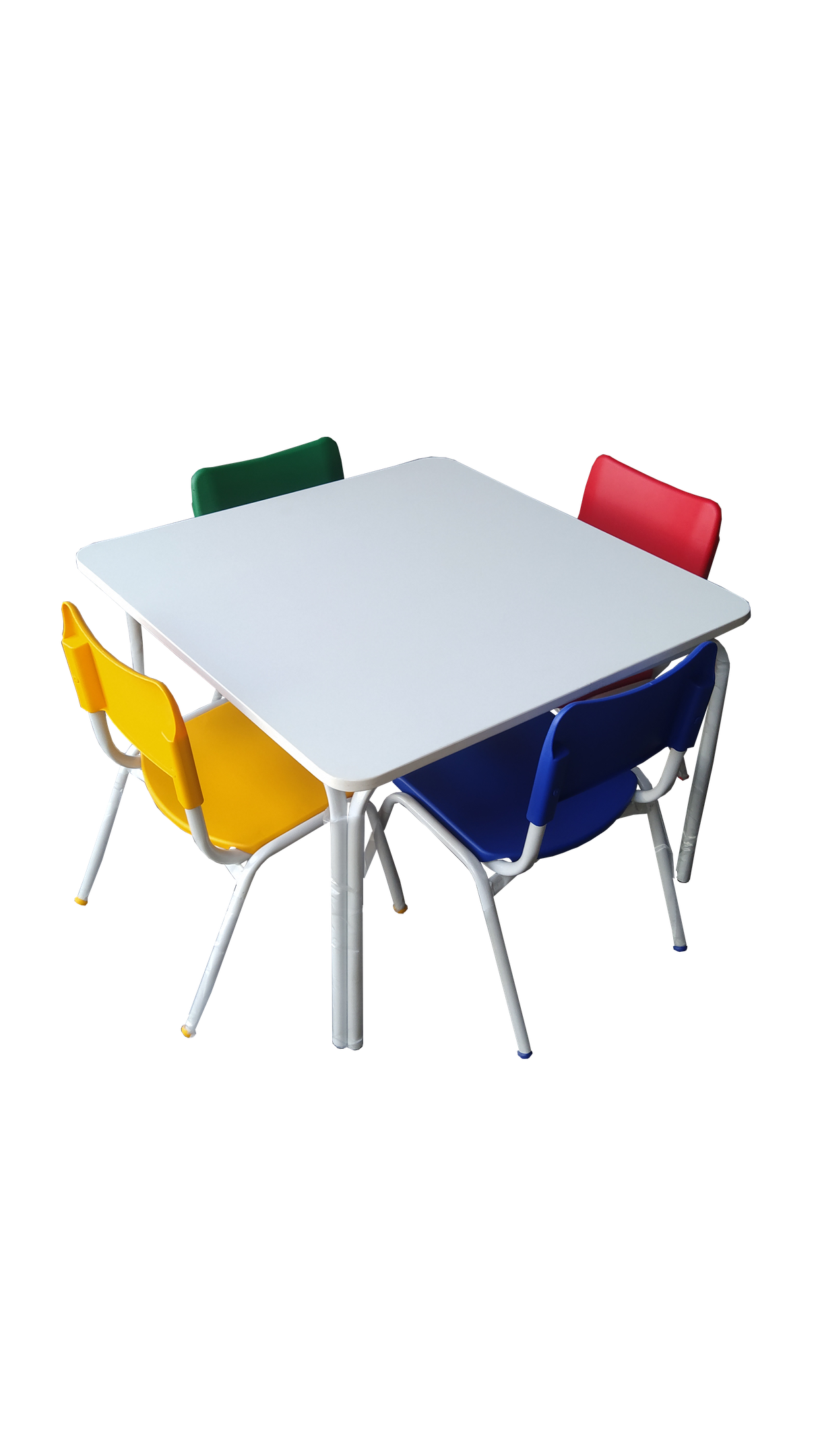 Mesa Mesinha Infantil Tampo Mdf Branco Fnde - 6