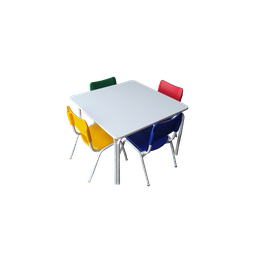 Mesa Mesinha Infantil Tampo Mdf Branco Fnde - 6