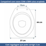 Tampa de Vaso Sanitário Assento Soft Close para Bacia Evolution Casa Santa Marina 1.6gpf 6.0lpf Reti - 7
