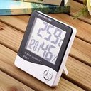Ver imagem 4 de Termo Higrometro Relogio Medidor de Temperatura Digital Humidade de Mesa
