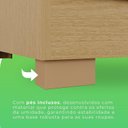 Ver imagem 7 de Guarda-roupa com Pés Casal 3 Portas 9 Gavetas Luana