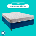 Ver imagem 4 de Conjunto Cama Box Bau Blindado Casal + Colchão D33 D33 Inducol