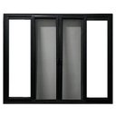 Ver imagem 2 de Janela Vitro 4 Folhas Tela Mosquiteira Linha 25 Alum. Preto 100x150