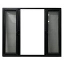 Ver imagem 5 de Janela Vitro 4 Folhas Tela Mosquiteira Linha 25 Alum. Preto 100x150
