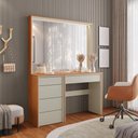 Ver imagem 5 de Camarim Prime com LED 5 Gavetas - Mavaular Naturalle/Off White