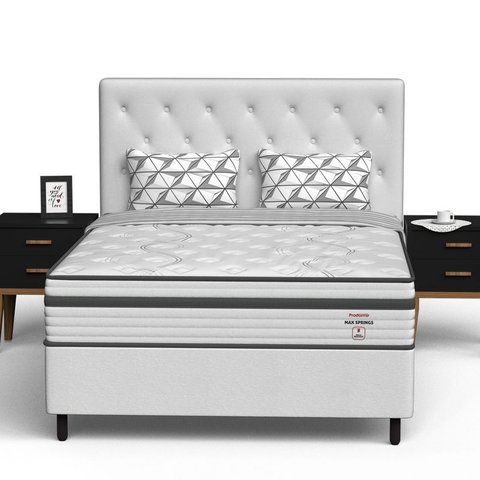 Conjunto Box Viúva Mola Ensacada Prodormir Max Springs