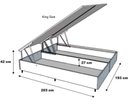 Ver imagem 3 de Cama Báu Box Base King Bipartido Sintético Preto Blindado com Pistão a Gás.