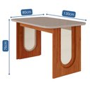 Ver mais imagens de Conjunto de Jantar Mesa Valentina 1,30 com 4 Cadeiras Fernanda Wood Cinamomo/off/mad/joli Cimol Mesa