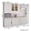 Ver imagem 2 de Cozinha Completa Modulada Milla Lucy 12 Portas 5 Gavetas MDF Branco Móveis Carraro