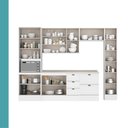 Ver imagem 5 de Cozinha Completa Modulada Milla Lucy 12 Portas 5 Gavetas MDF Branco Móveis Carraro