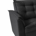 Ver imagem 7 de Sofá Alice 2 Lugares 140cm Preto Suede Pequeno Confortável