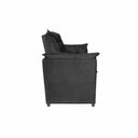 Ver imagem 5 de Sofá Alice 2 Lugares 140cm Preto Suede Pequeno Confortável