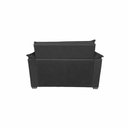 Ver imagem 4 de Sofá Alice 2 Lugares 140cm Preto Suede Pequeno Confortável