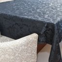 Ver imagem 1 de Toalha de Mesa Retangular 2,10x1,40m Jacquard Lucy Preto
