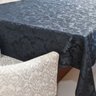 Toalha de Mesa Retangular 2,10x1,40m Jacquard Lucy Preto - 1