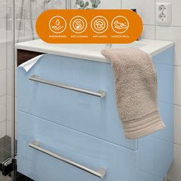 Papel de Parede Adesivo Lavavel Laca Alto Brilho Azul Caribe - 5