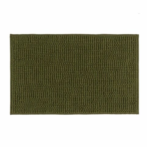 Tapete para Banheiro Bolinha Antiderrapante 38x58cm - Verde Militar