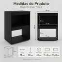 Ver imagem 4 de Balcão Cooktop Ariana Cozinha Compacta com Nichos para Micro-Ondas Preto - Desk Design
