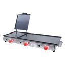 Ver imagem 4 de Kit Lanchonete Fogão Portátil 2 Bocas + Chapa 90cm com Prensa e Fritadeira Profissional 1 Cuba